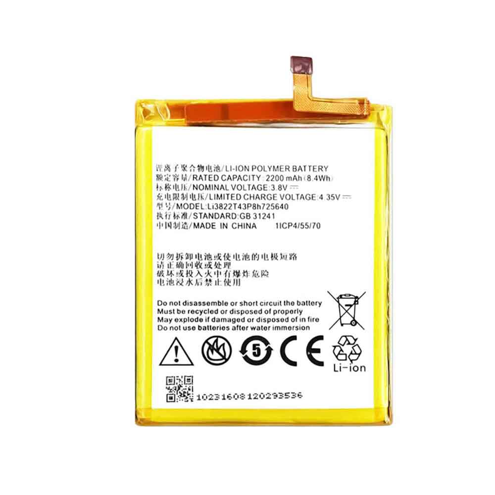 Batería para ZTE GB-zte-Li3822T43P8h725640